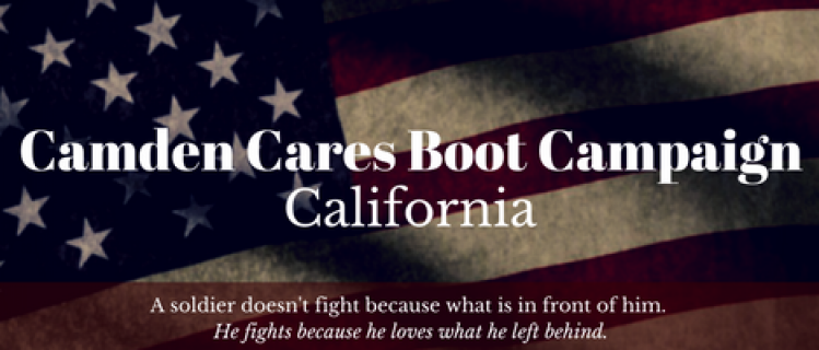 Camden Cares Boot Campaign Veterans - California Camden Cares Boot Campaign - Veterans