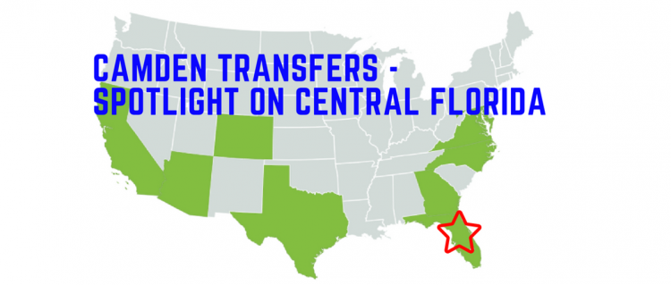 Central Florida, Moving, Camden Transfer Apartments, New City, Relocation