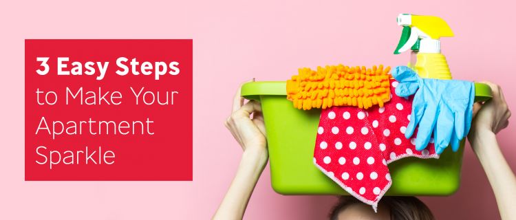 3 Easy Steps to Make Your Apartment Sparkle 3 Easy Steps to Make Your Apartment Sparkle